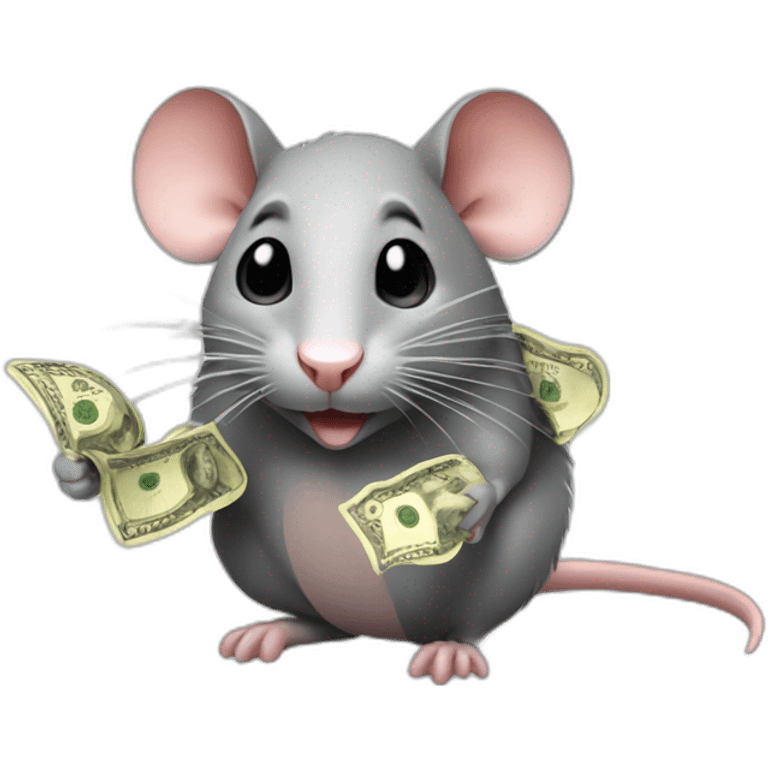 rat with money emoji