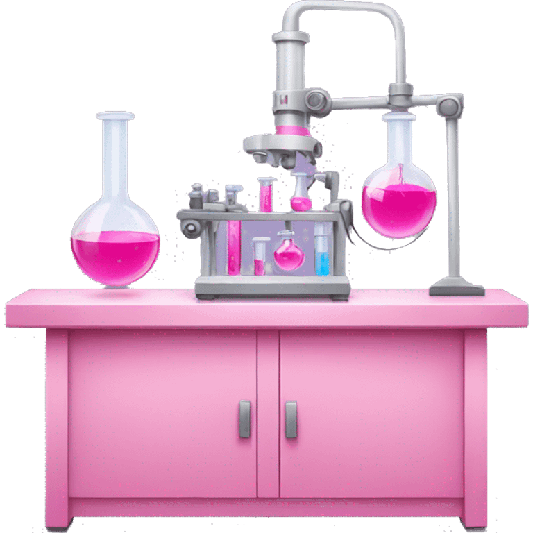 Pink laboratory  emoji