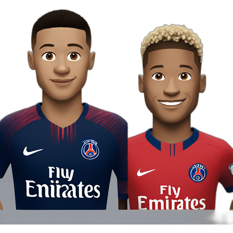 Mbappé and neymar  emoji