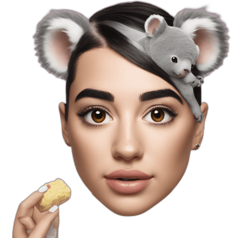 Dua lipa eat koala emoji