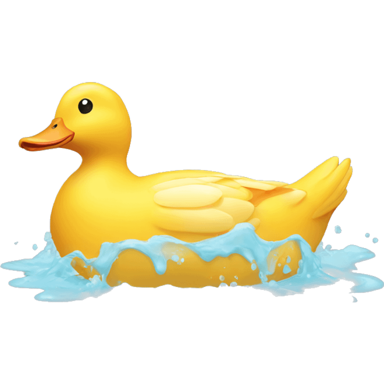 bath duck 2d emoji