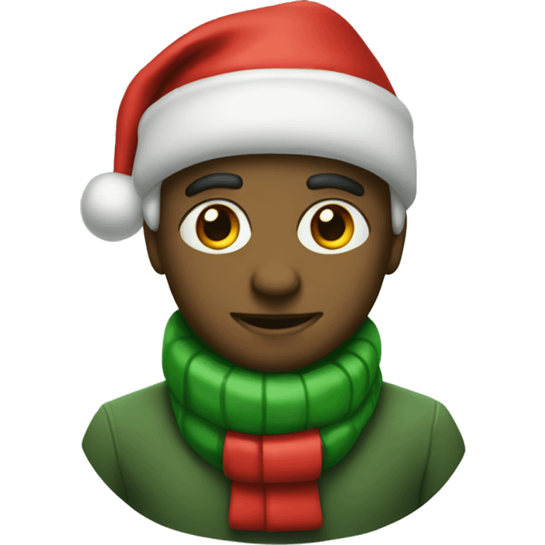 Christmas Green red  emoji