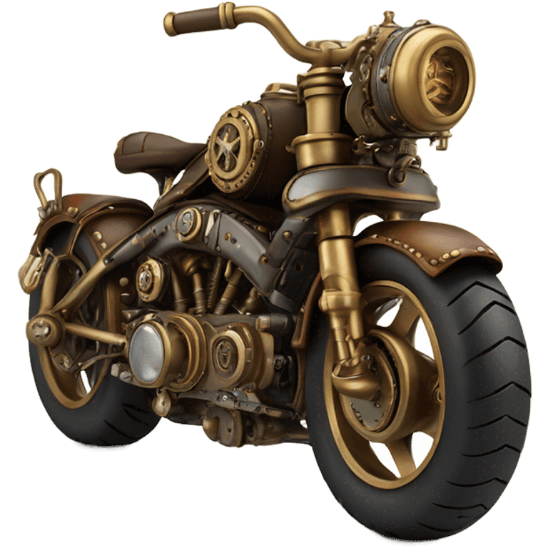 steampunk motorbike  rear emoji