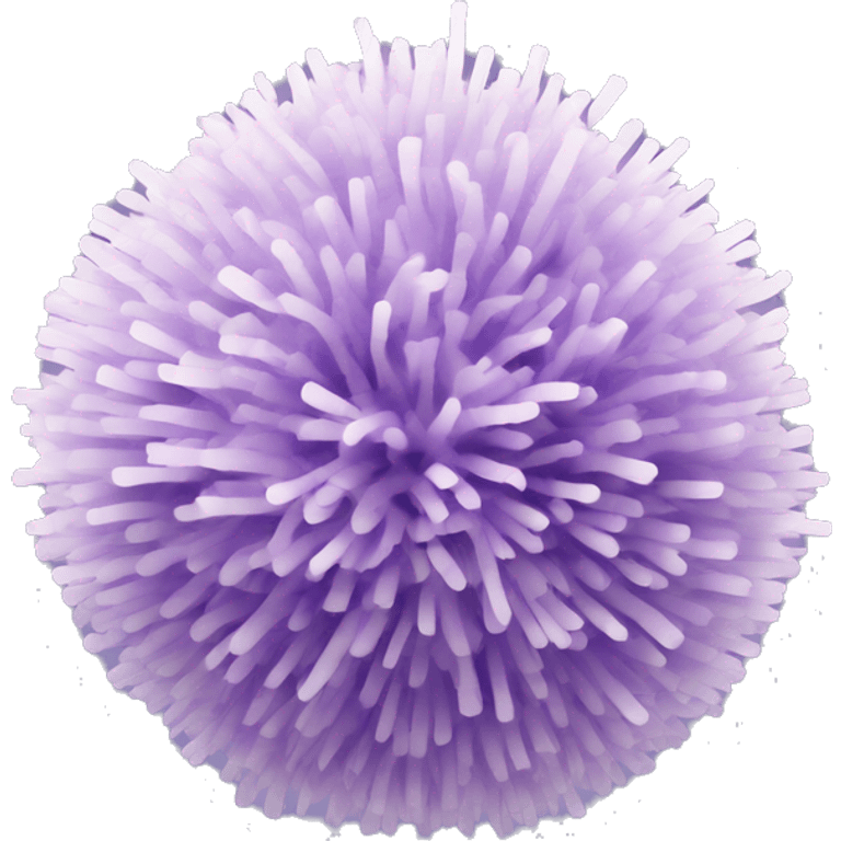 Realistic pale purple cheer pom pom emoji