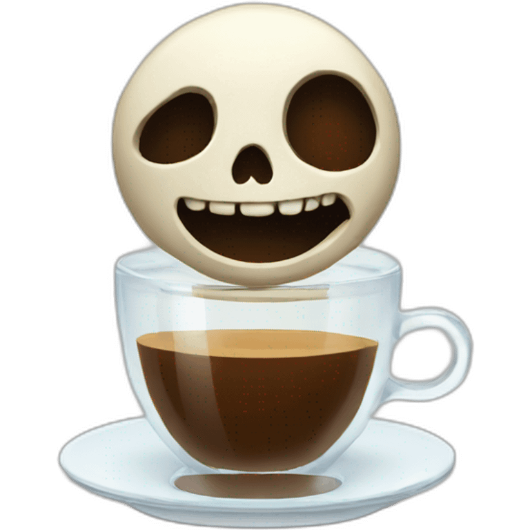 skeleton coffee emoji