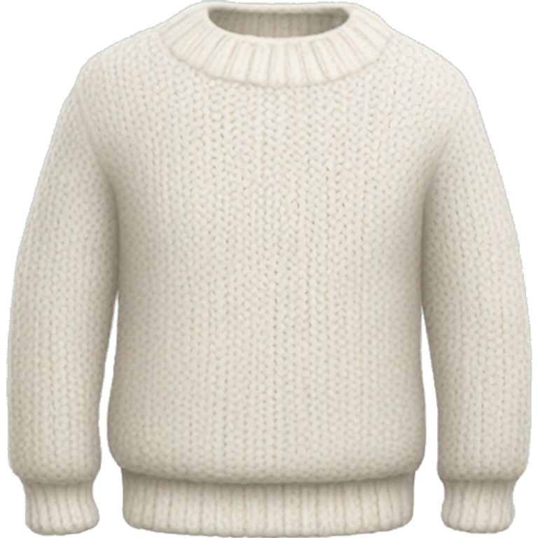 White knit sweater emoji