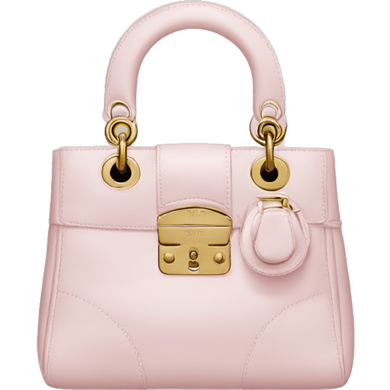 light pink dior bag emoji