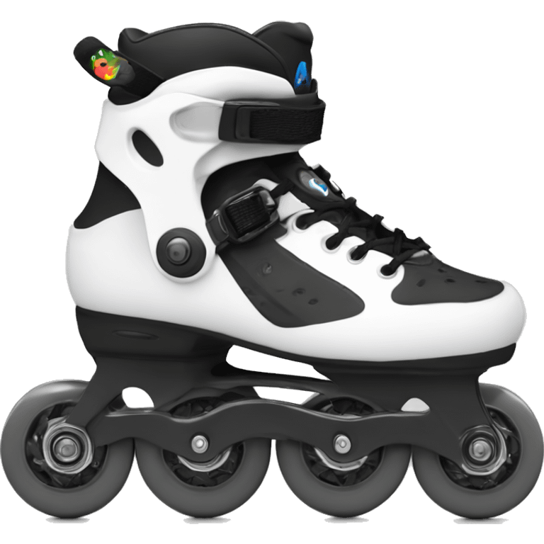 a black rollerblade inline skate, the model called "TWISTER XT" emoji