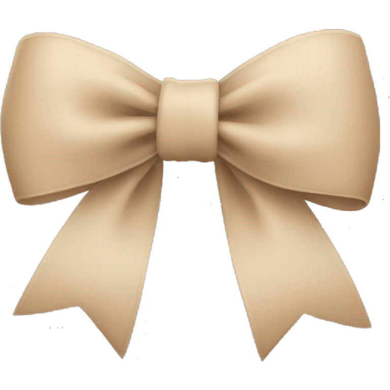 Beige bow emoji