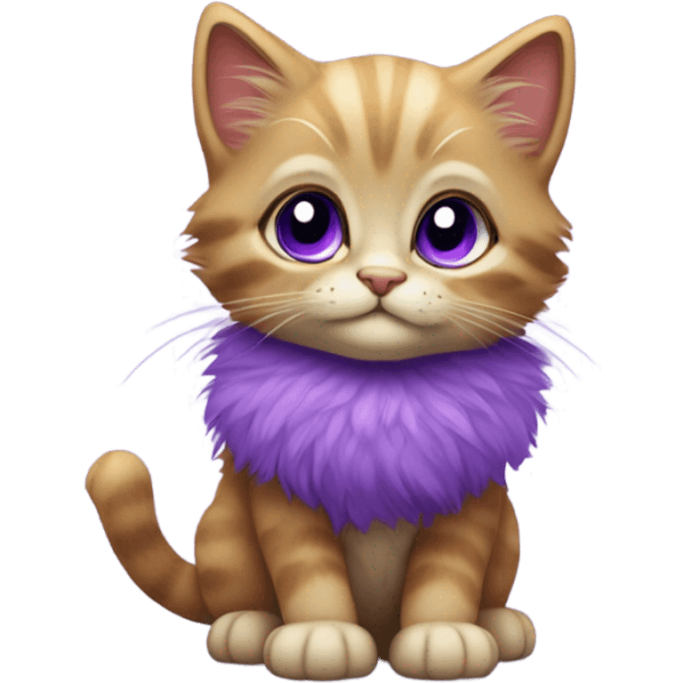 purple kitten emoji