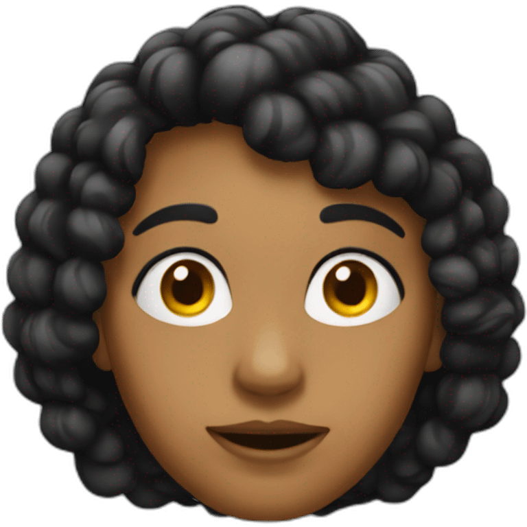 una lupa negra emoji