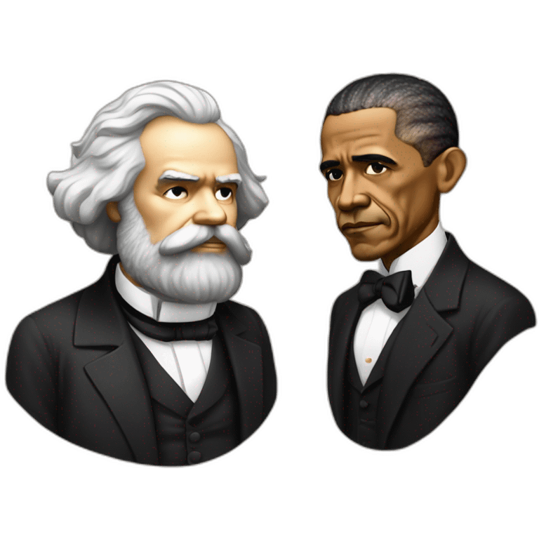 karl marx and barack obama emoji