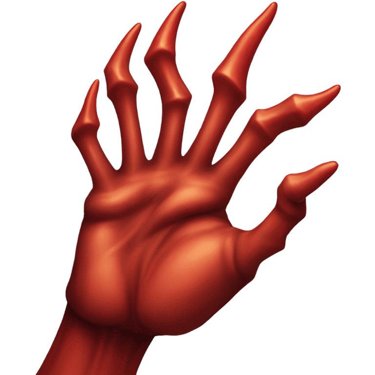 The devil's hand shows a like emoji