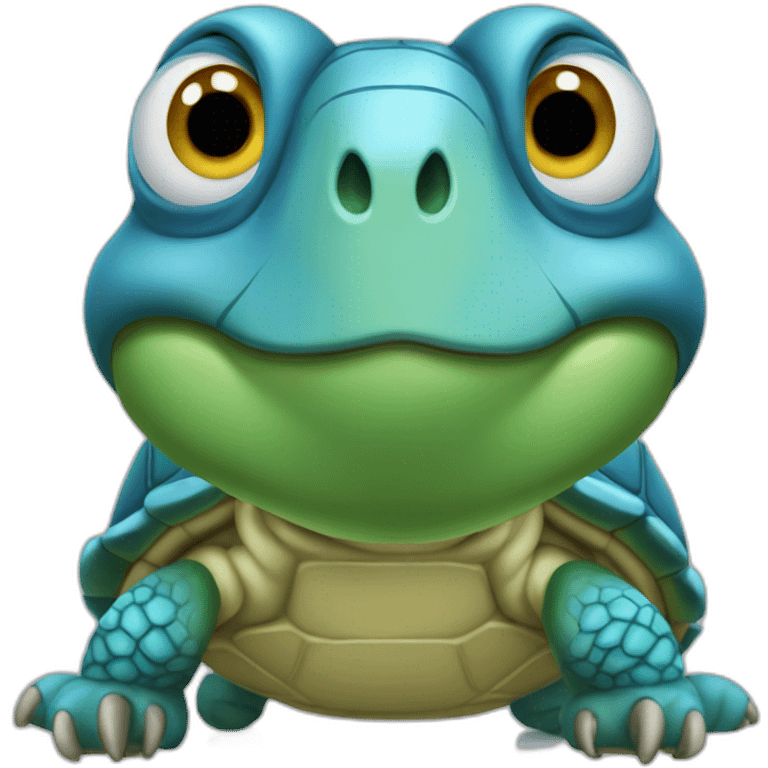 Tortue bleu emoji