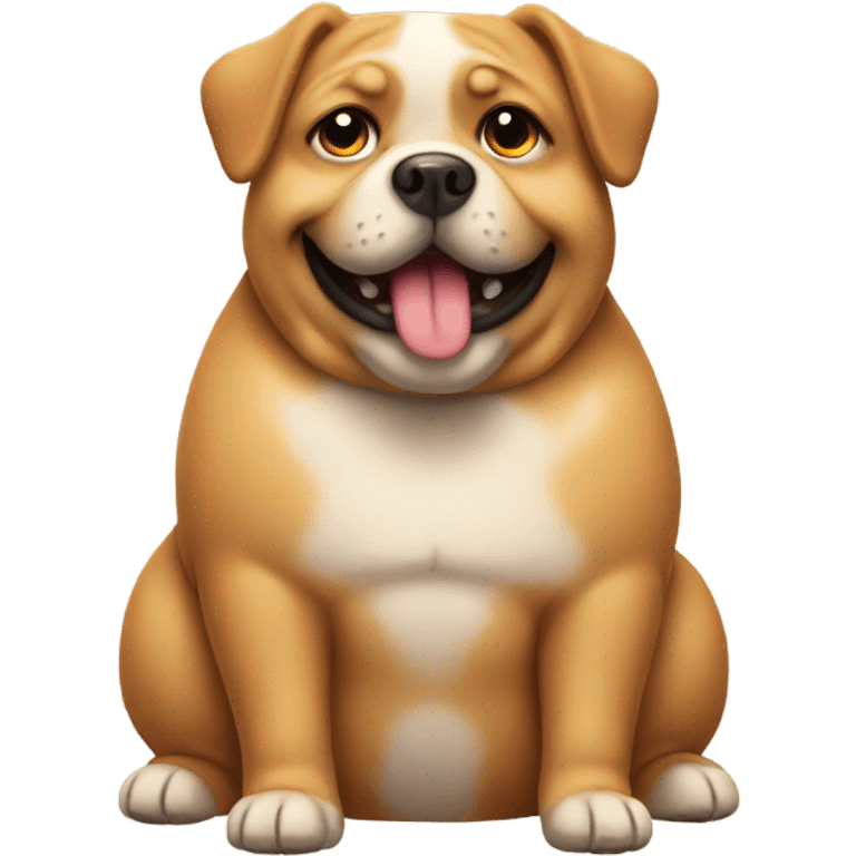 fat dog emoji