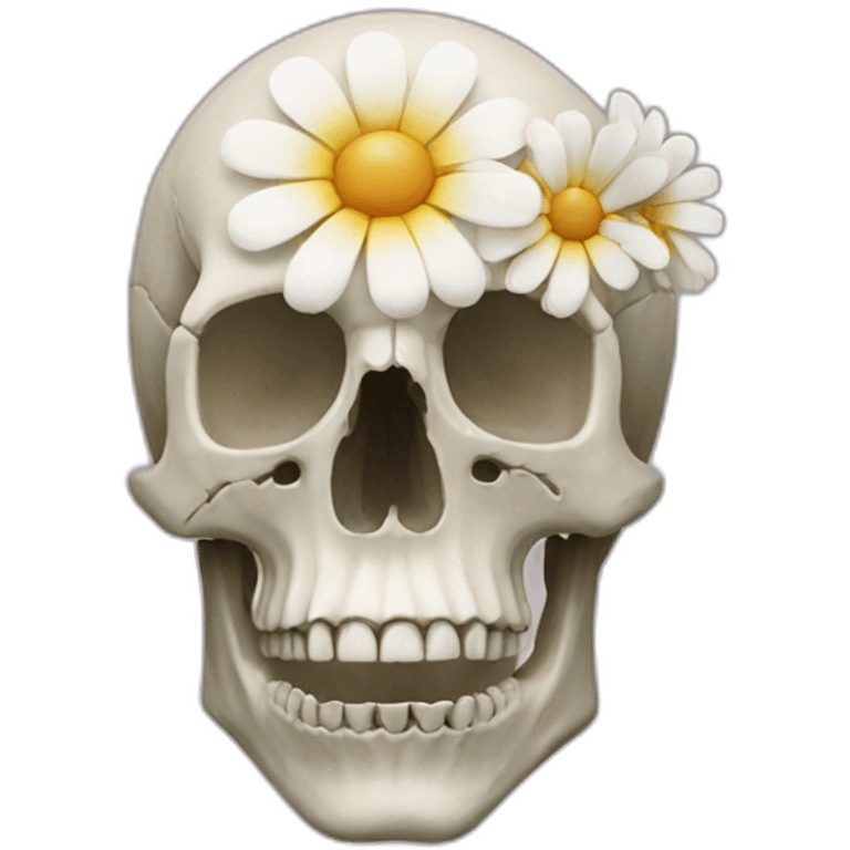 flower shaped skull emoji