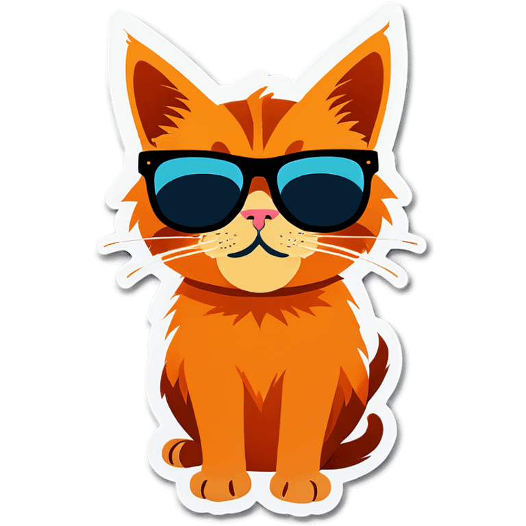 Cat with sunglasses emoji