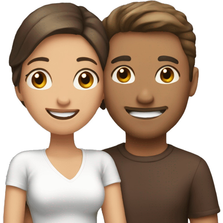 couple enjoying a moment emoji