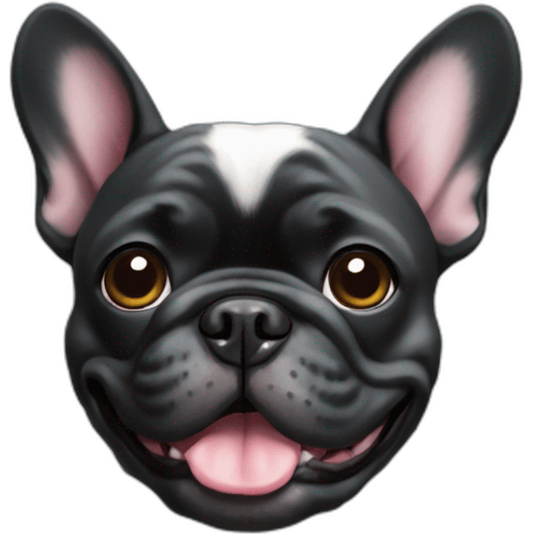 black french bulldog emoji