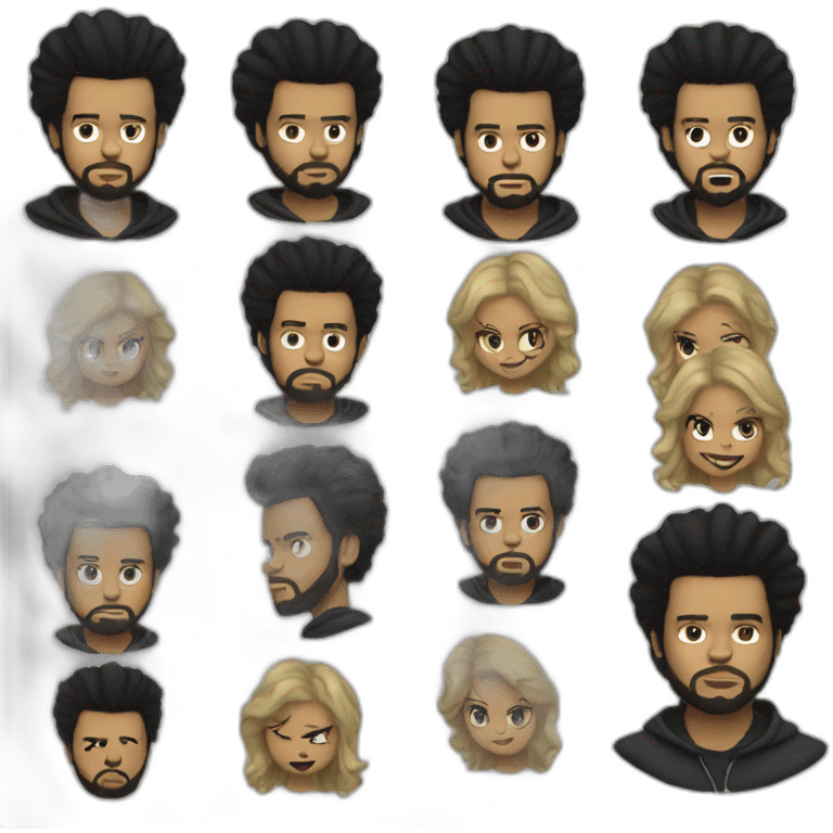 the weeknd hi emoji