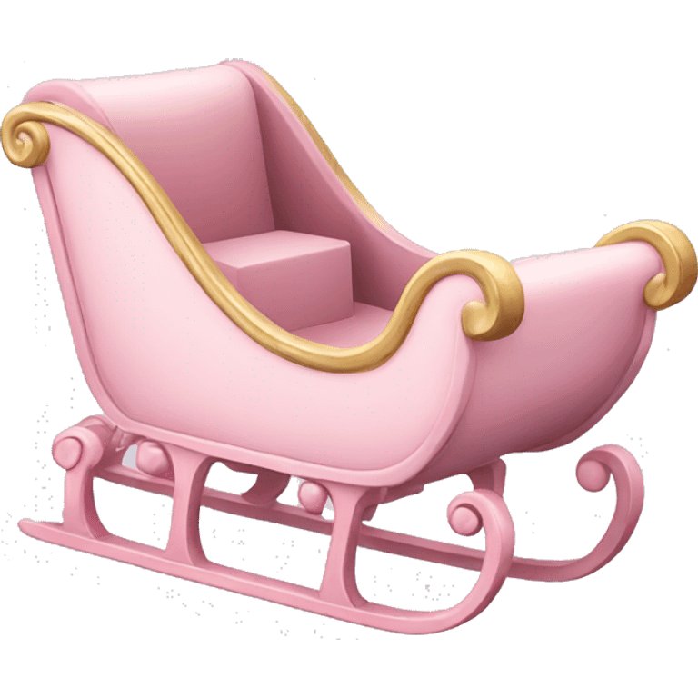 light pink sleigh emoji