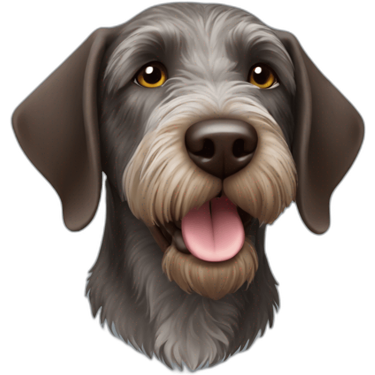 German Wirehaired Pointer dog emoji