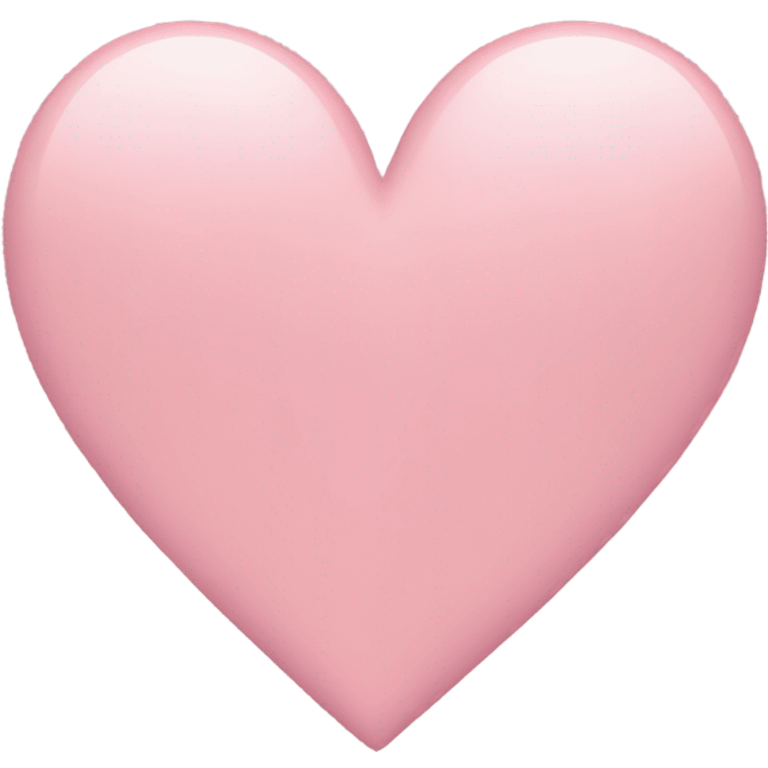 Light pink heart emoji