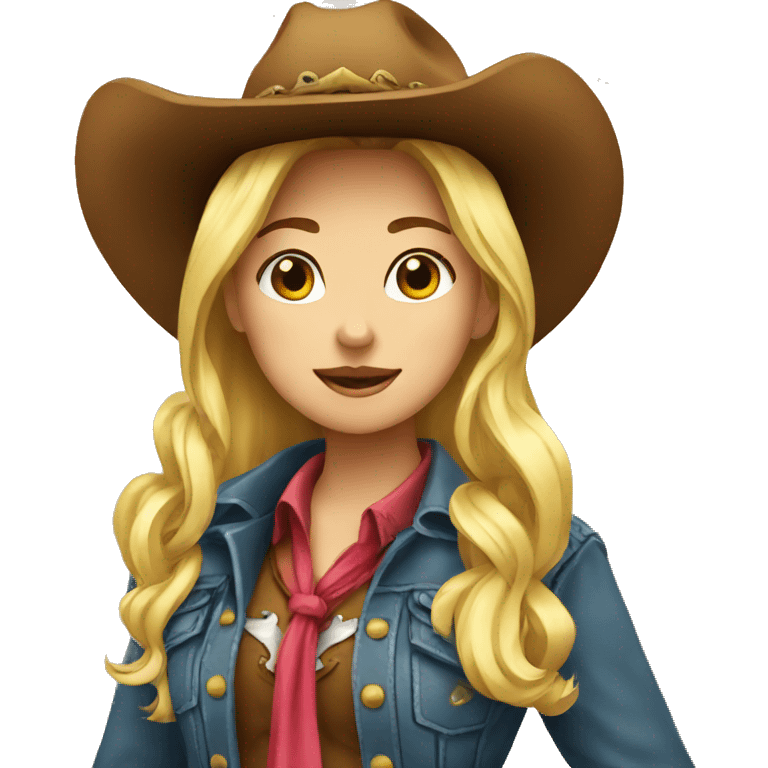 cowgirl cute emoji