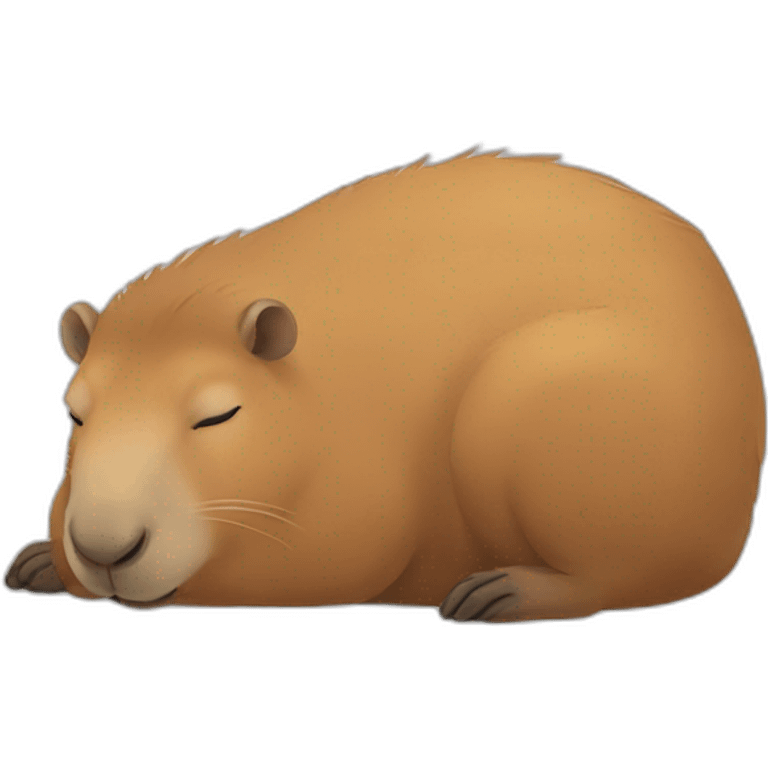 Capybara sleep emoji