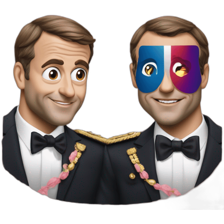 Emanuel Macron fait un doigt d’honneur  emoji