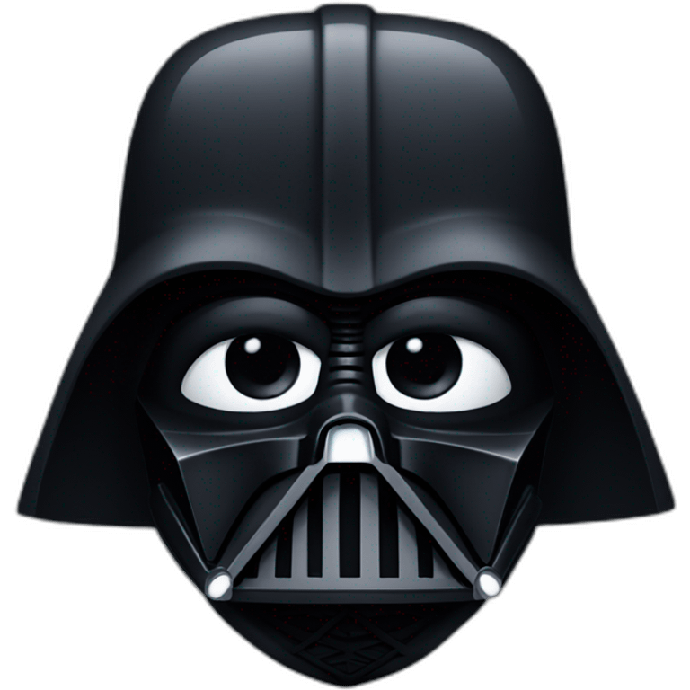 Dark Vader with slip emoji