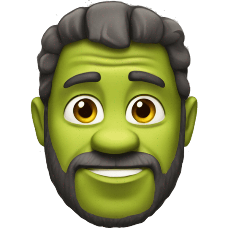 Shrek with beard emoji