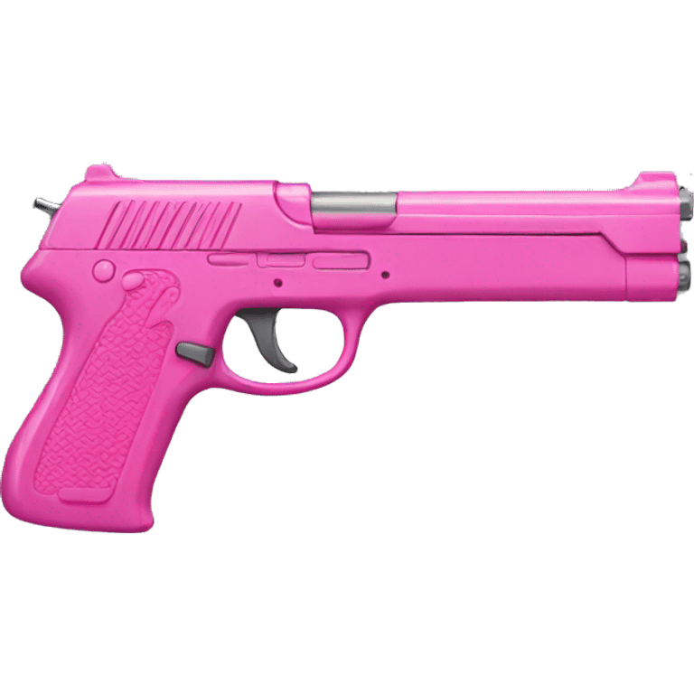 Pink gun emoji