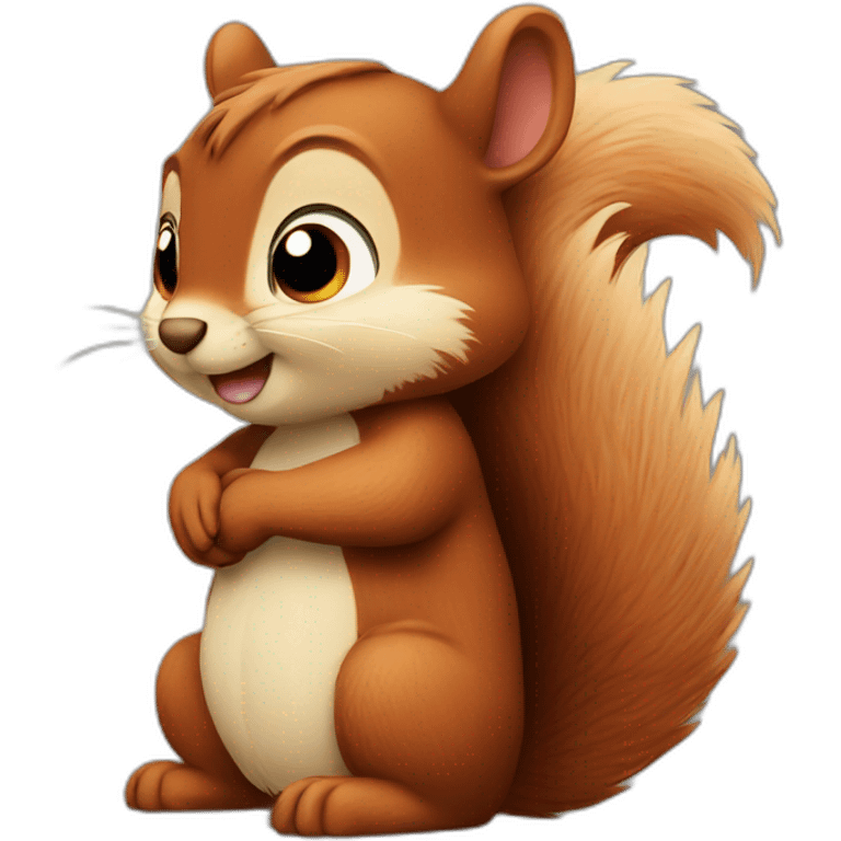 squirrel hugging emoji