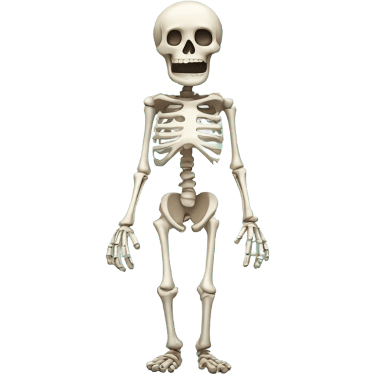 Confused skeleton  emoji