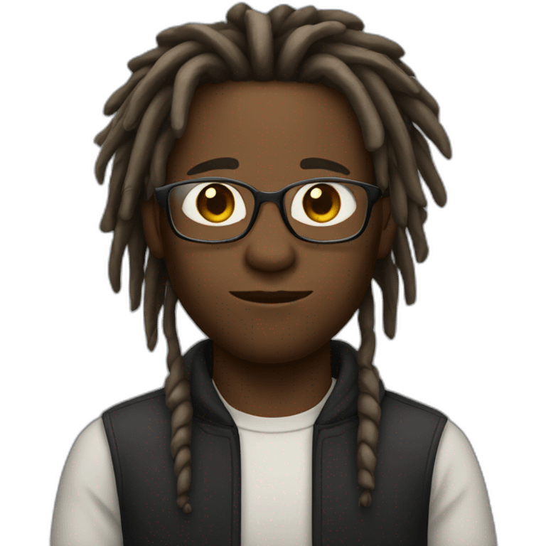 black-man-with-glass-and-dreadlocks emoji