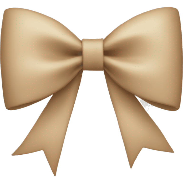 Beige bow emoji