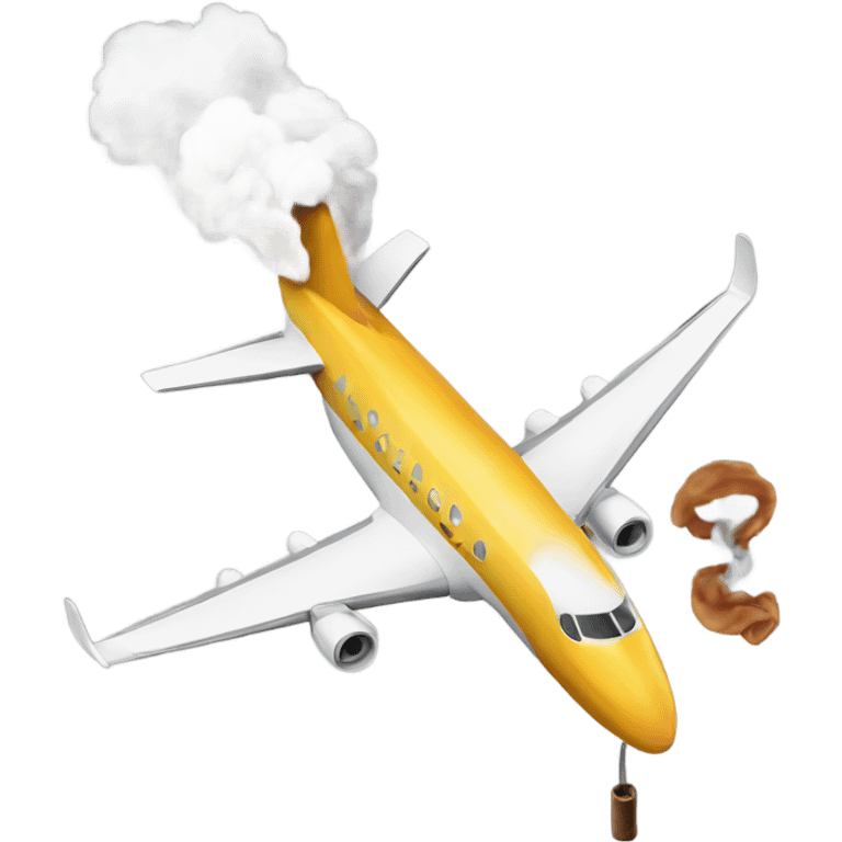 Plane smoking a cigar emoji