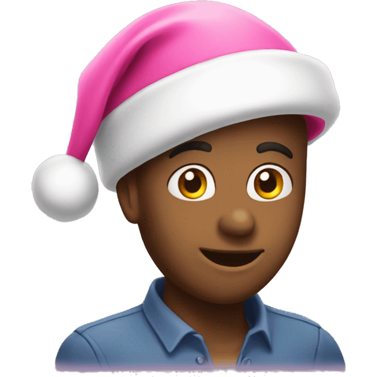 Pink santa hat emoji