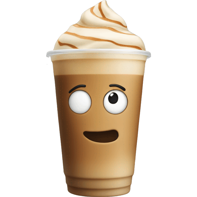 Iced latte emoji