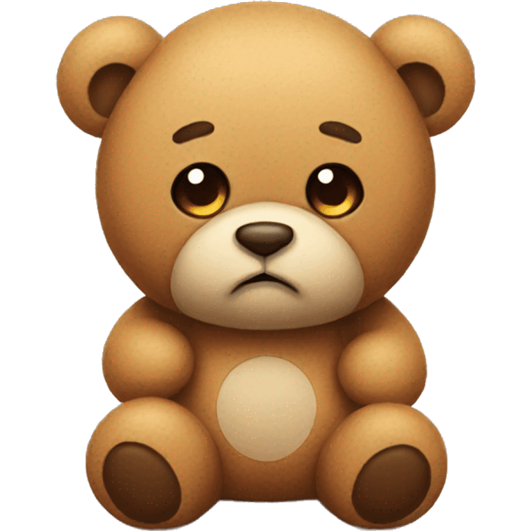 Sad teddy  emoji