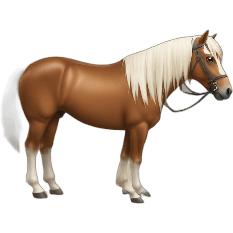 Chat mangeant un cheval emoji