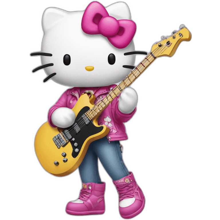 Hello kitty rockstar emoji