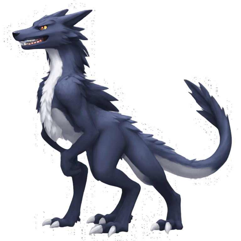 Nargacuga-Sergal full body emoji