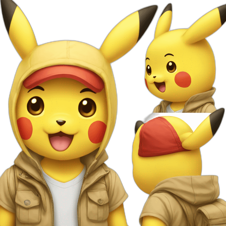 Pikachu humain emoji