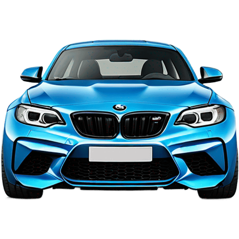 bmw m2 G87 blue emoji