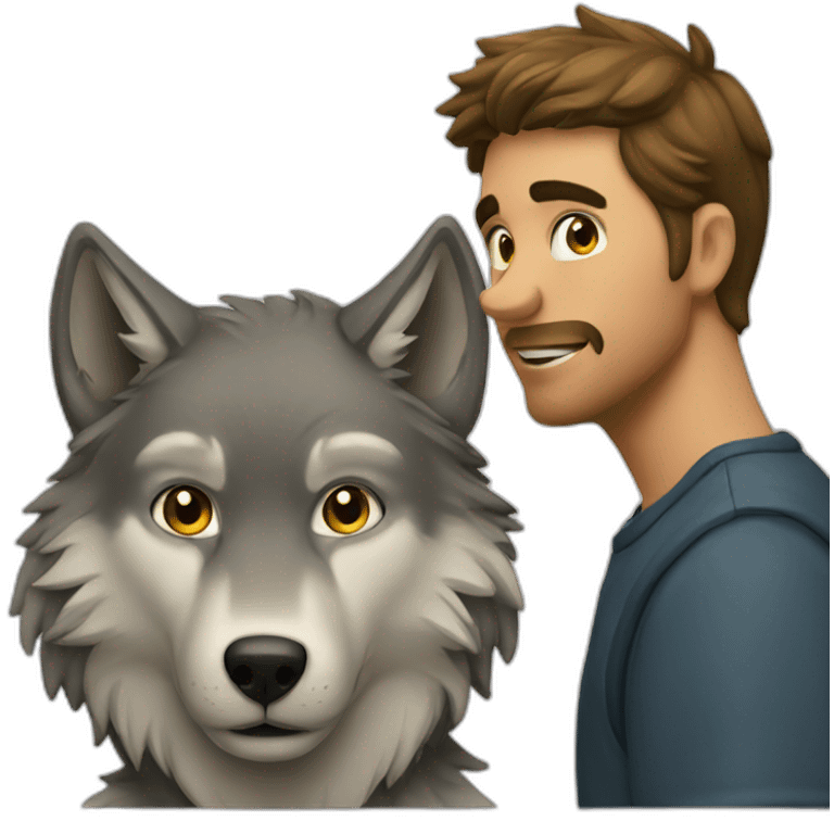 Wolf Love emoji