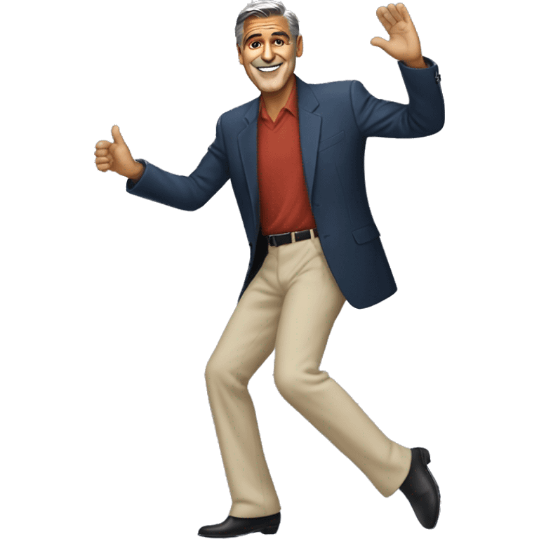 George Clooney dancing emoji