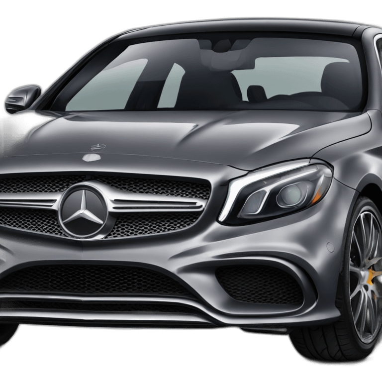 Gray Mercedes amg class a emoji