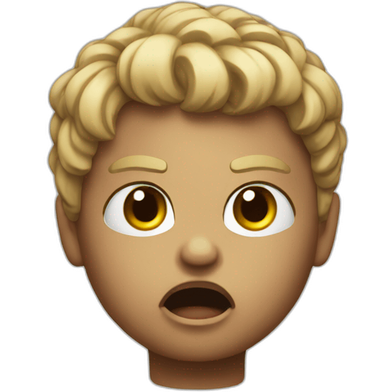 Angry doll emoji